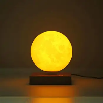

Magnetic Levitating 3D Moon Lamp 360 rotated Night Lamp Floating Romantic Light Home Decoration for Valentine's Day birthday gif
