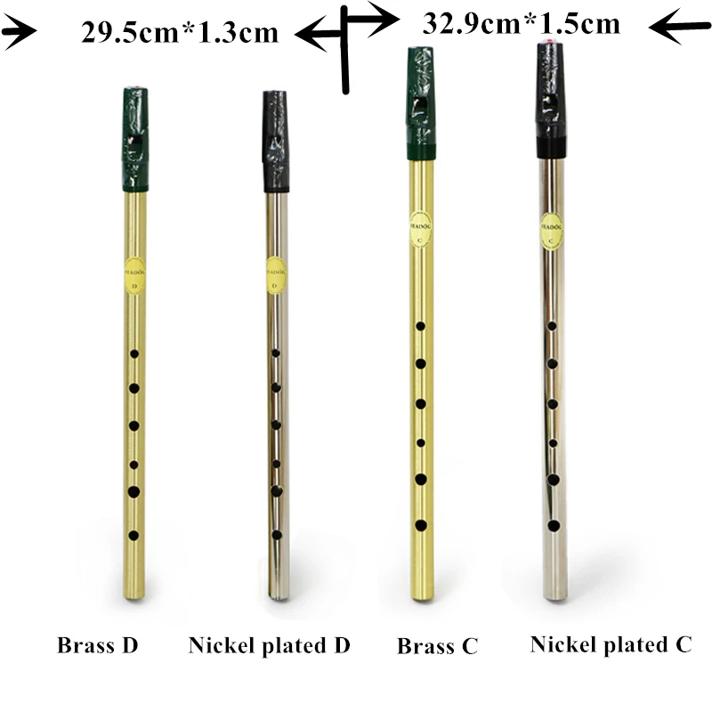 Pennywhistle Flute Irish Whistle Tin Whistle Feadon 6 Holes In D/C Key Irish flute Musical Instrument flauta