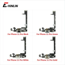 USB Charger Plug Charging Port Dock Connector Flex Cable For iPhone 11 Pro Max With MicroPhone HeadPhone Audio Jack Parts