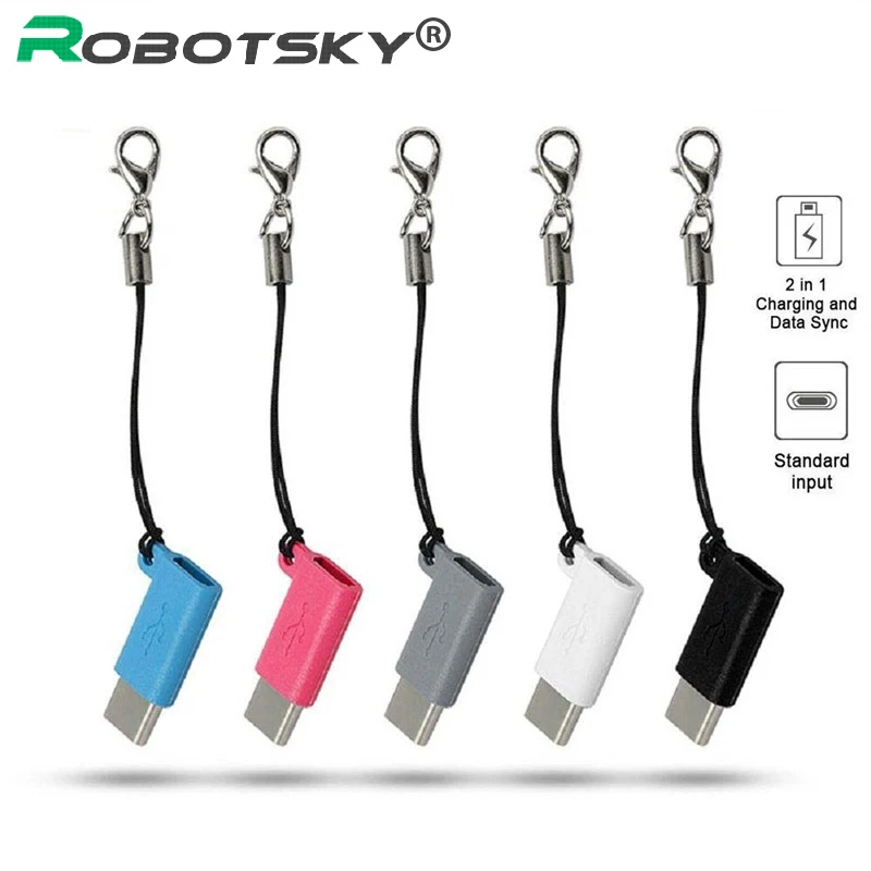 Адаптер OTG Type C с разъемом папа на Micro USB мама usb-c кабель для зарядки и синхронизации