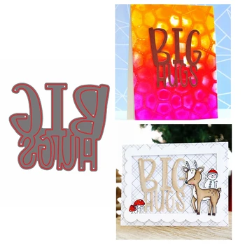 

Metal Cutting Dies Words Big Hugs Bold Letter For DIY Scrapbooking Crafts Paper Cards Making Template Die Cut 2019 Hot Sell