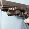 Rechargeable Airsoft Pistola Green Laser Sight Tactical Low Profile Mira Laser armas de defesa