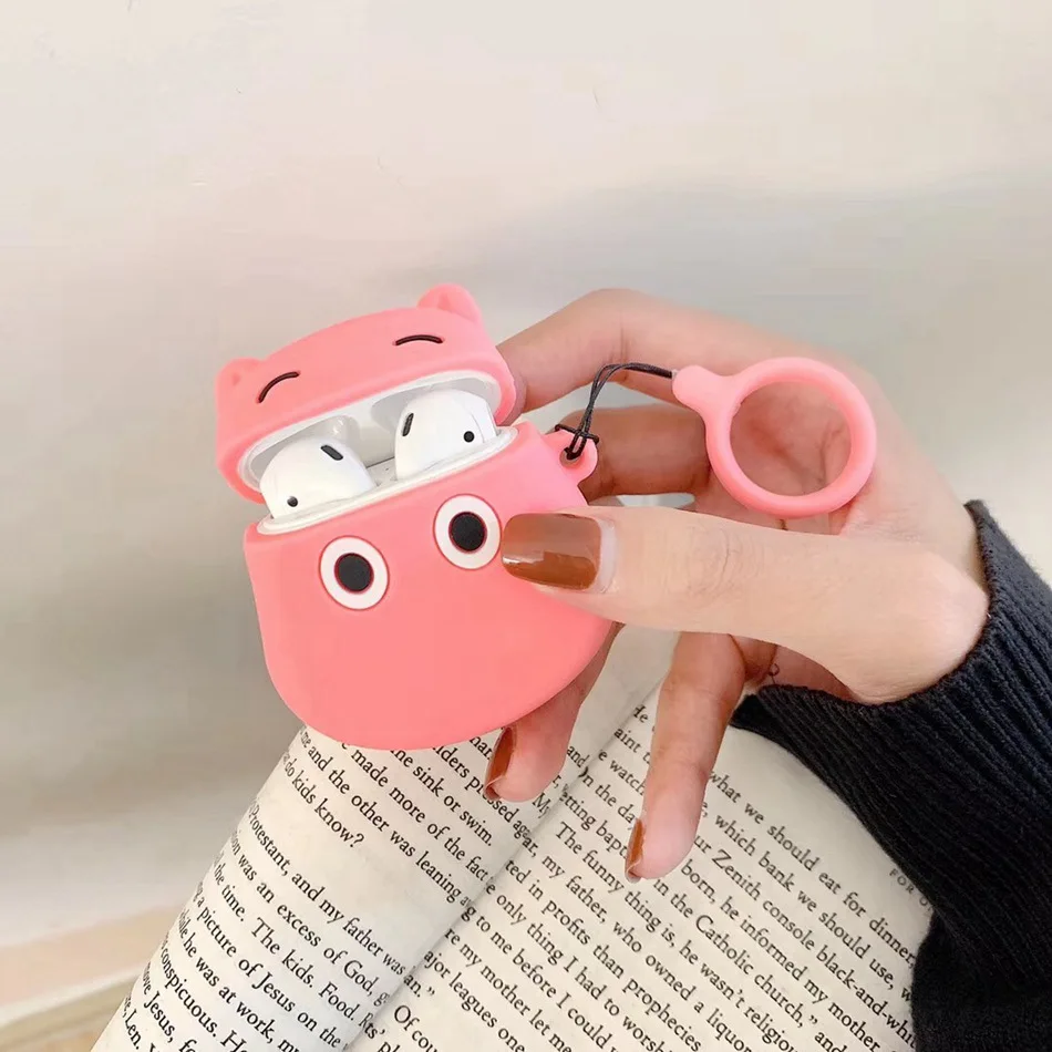 Для AirPods чехол 3D милый мультяшный слон Alien для наушников s Apple Airpods 2 Забавный