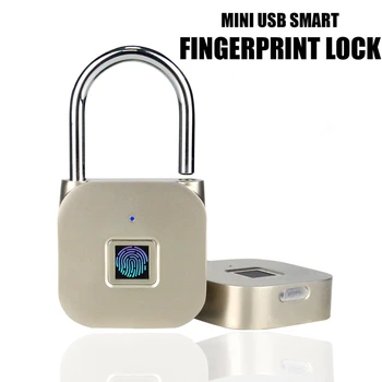 

Smart Electronic Fingerprint Lock AntiTheft Security Digital Padlock Door Lock High Security IP65 Waterproof