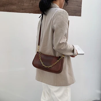 

Luxury Pu Leather Handbags Women Small Shoulder Bags Fashion Designer Ladies Hand Bag Casual Serpentine Crossbody Bags for Women