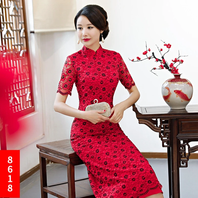 Китай(материк) Qipao многоцветный cheongsam Национальный Ветер улучшилось платье Ципао большие качели типа Чонсам ежедневно платье Ципао платье