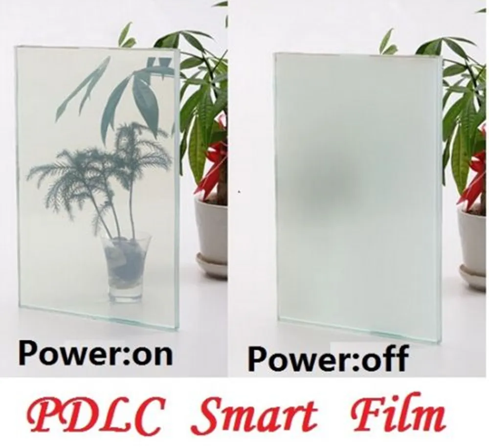 Sunice 2pcs A4 Sample PDLC Switchable smart film Electrochromic Film Switchable Glass Vinyl Privacy glass decor 210mmx297mm