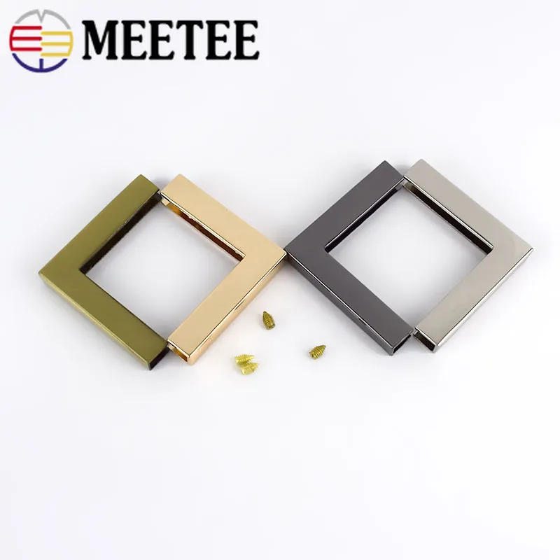Meetee 4/10 шт. 40 мм защита для запечатывания краев упаковок пряжки окантовки с металлическими пуговицами, Чемодан Сумки из натуральной кожи скобяные изделия Аксессуары F1-10