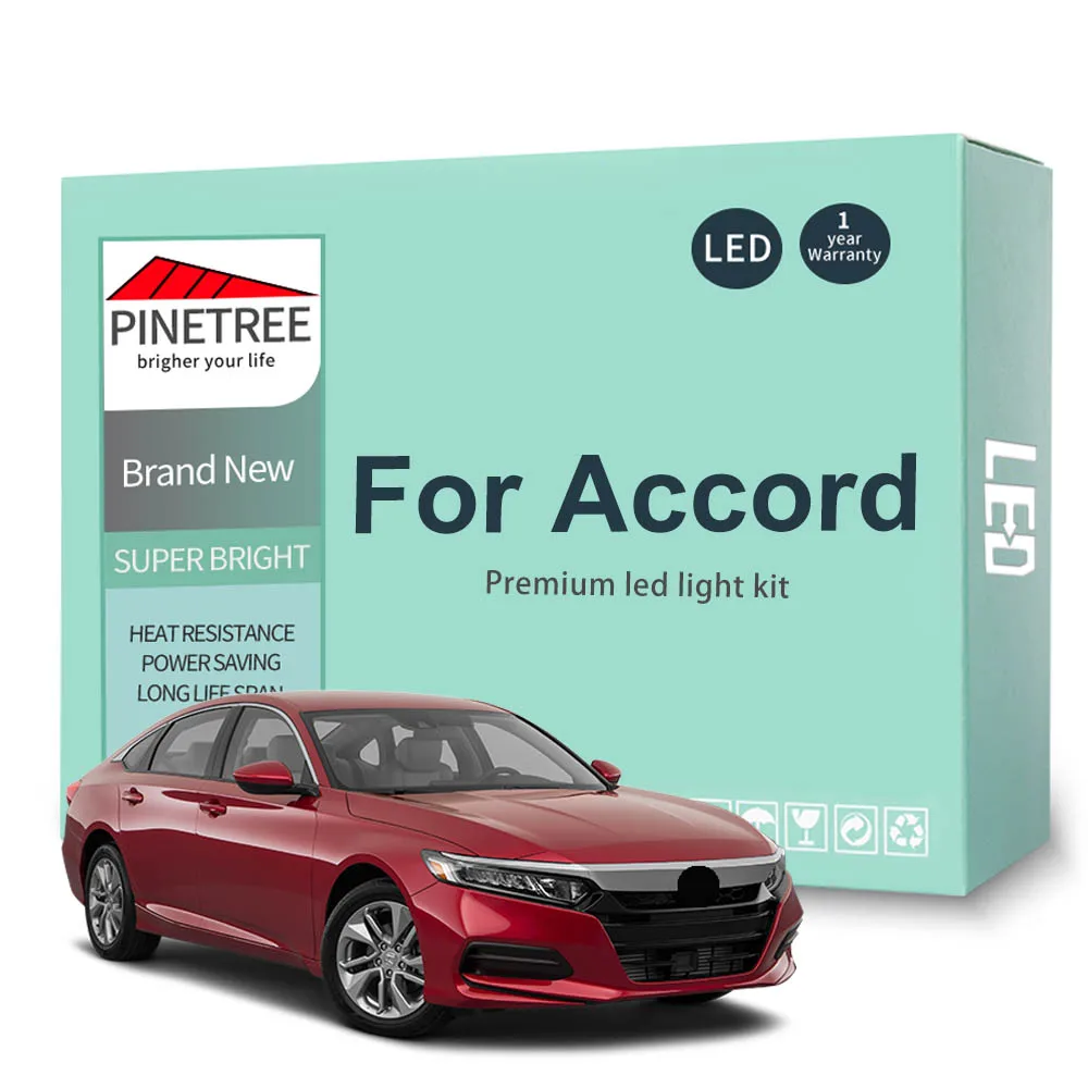 Комплект светодиодных ламп для салона Honda Accord Sedan 1994- 2016 2017 2018 2019 2020 светодиодные