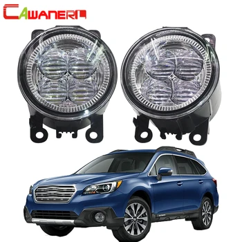 

Cawanerl 2 Pieces Car Accessories LED Lamp Fog Light Angel Eye DRL Daytime Running Light 12V For Subaru Outback 2010 2011 2012