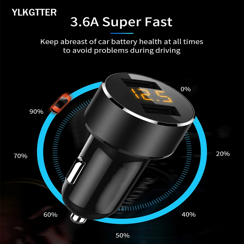 YLKGTTER Magic 3.6A 18 Вт Выход смарт-зарядное устройство для Iphone X/XR XIAO MI Note 10 huawei Mate30phone высокое качество светодиодный экран зарядное устройство