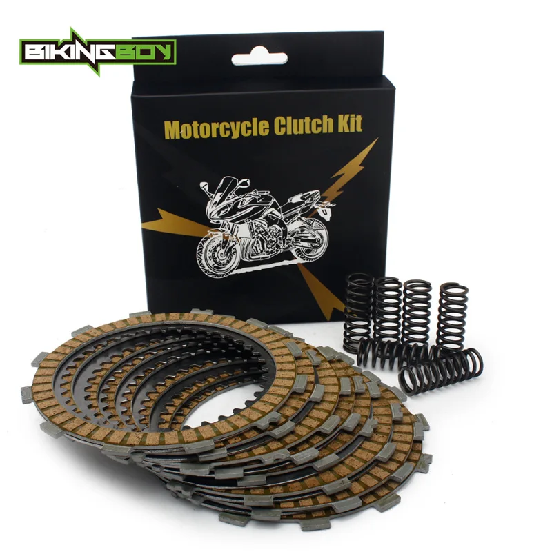 

BIKINGBOY For Suzuki RMZ 450 05 06 07 RM-Z 8 Clutch Friction Plate + 7 Steel Separator Plates + 6 Heavy Duty Springs Motocross
