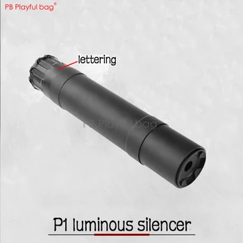 

Playful bag Outdoor CS tactical P1 luminous muffler 14 reverse teeth water bullet gun luminous muffler accessory Model toy QE17