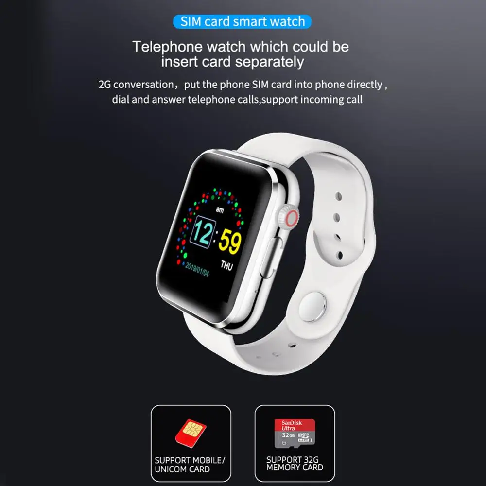 

Waterproof Smart Bluetooth Pedometer Watch Color Screen Fashion New Smart Call Watch Data Card