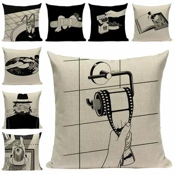 

Human life art painting Cushion Covers Decorative Pillowcases Abstract Printed