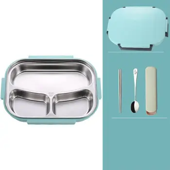 

Stainless Steel Thermal Insulated Lunch Box Bento Food Container For Kids Women C90D