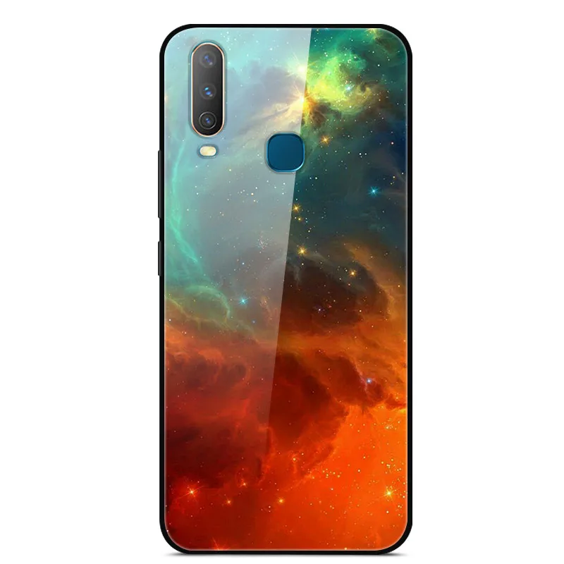 8 Для Vivo Y17 Чехол Жесткий закаленное стекла картина задняя Чехол для Vivo Y17 Y15 Y12 Y 17 15 12 чехол ТПУ бампер VivoY17 чехлы для телефонов - Цвет: 8