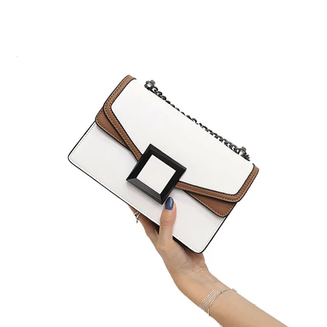 

2019 new fashion leather handbags Bacchus bag chain small square bag shoulder Messenger bag