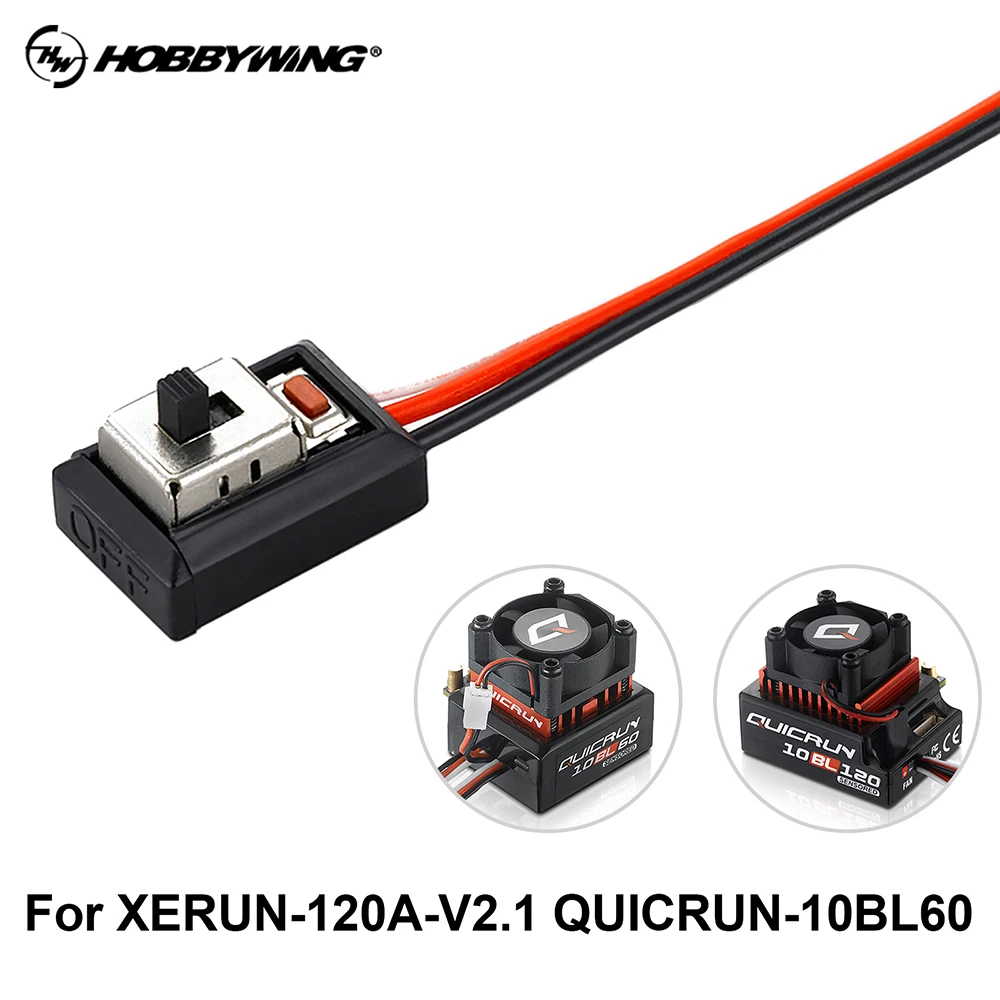 Rc Switch Hobbywing Interruttore Elettrico Per Quicrun-10Bl60/Xerun-120A-V2.1 Xerun Xr10 Justock Per Auto 1/10 Rc