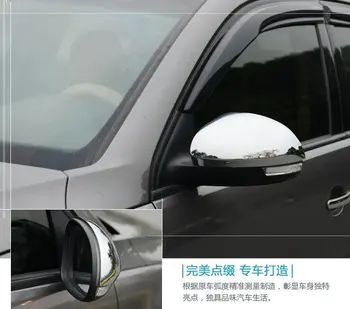 

For Volkswagen Tiguan 2010-2016 2 Pcs ABS Chrome Door Side Mirror Trim Covers Rearview Outer Mirror Cover Molding Car Styling