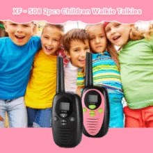 2 шт., XF-508, Детские рации, ЖК-дисплей, 2-way радио, 22 канала, 3 км Диапазон, зажим для ремня, Электрическая безопасность, игрушки для улицы