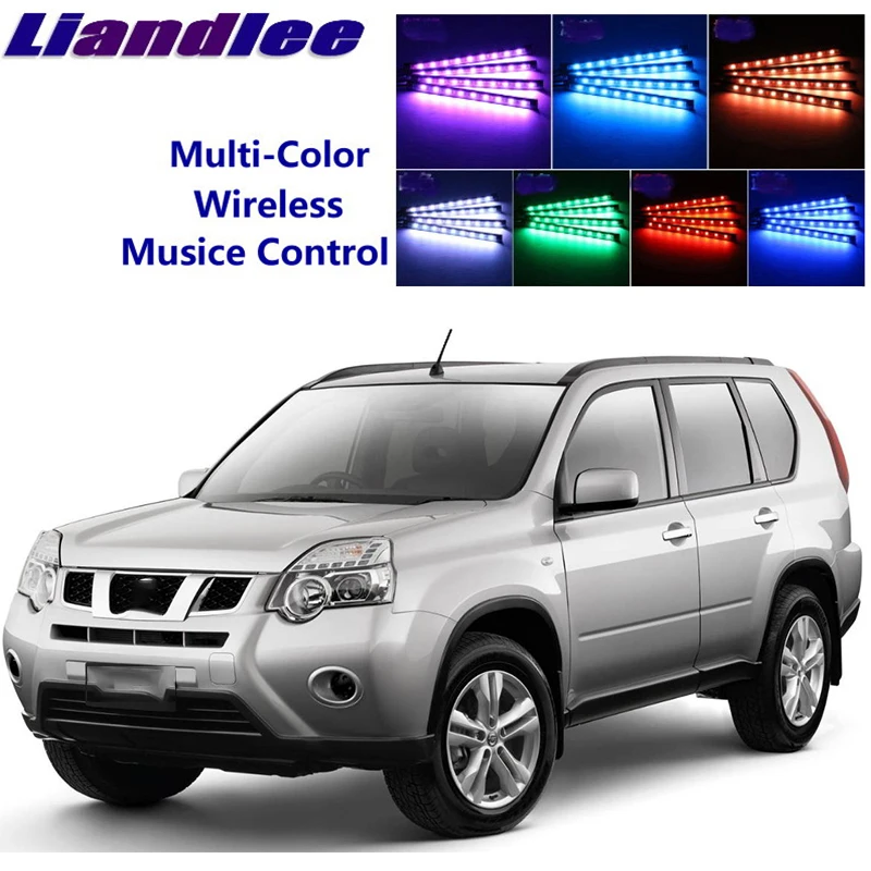 LiandLee для NissanMulti мульти салона автомобиля UnderDash ног сиденье акцент Музыка Ритм окружающий светильник