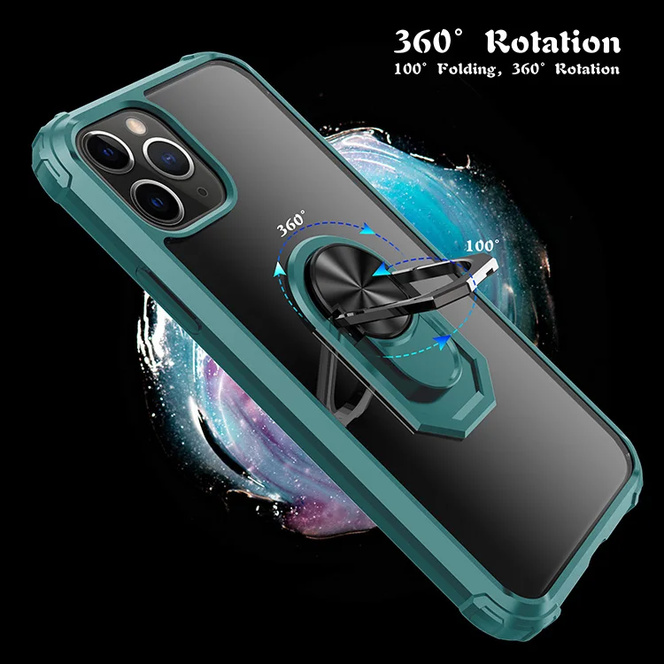 Чехол для телефона для iphone 11 Pro Max чехол с прозрачным кольцом автомобильный Магнитный чехол-держатель для iphone 11 Pro Чехол Coque Fundas