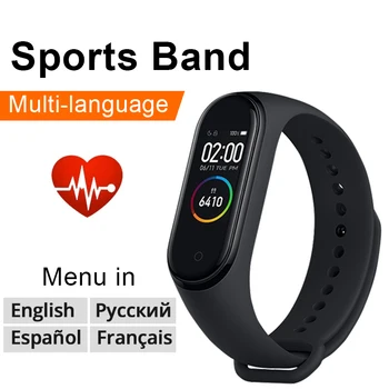 

Fitness M4 Smart Watch Bracelet Heart Rate Blood Pressure Health Step Record Waterproof Smart Watch M4 Bluetooth Watch Wristband