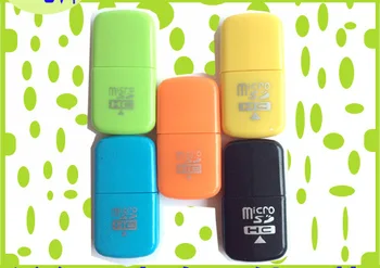 

Small Capsule/Blue Rose Card Reader TF Card/MicroSD Card/Cellphone Memory Card High-Speed 2.0 Card Reader