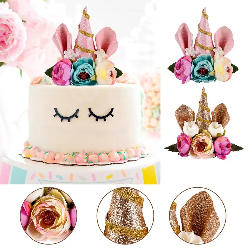 Единорог украшение для торта единорог день рождения декор детского стола | Дом и