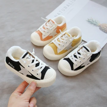 

2020 Winter Infant Toddler Boots Baby Girls Boys Snow Boots Warm Plush Soft Bottom Non-Slip Cartoon Children Kids Cotton Shoes