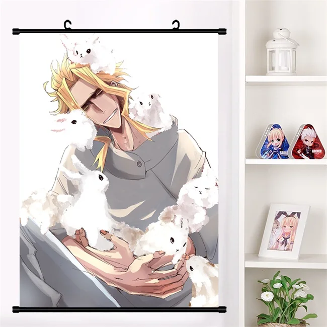 U Аниме Boku no My Hero Academy All Might настенный плакат Otaku коллекция домашнего декора арт-подарки - Цвет: U