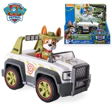 Pata patrulha selva resgate tracker selva cruiser veículo & figura modelo marshall perseguição entulho veículo conjunto de brinquedo carro crianças presente