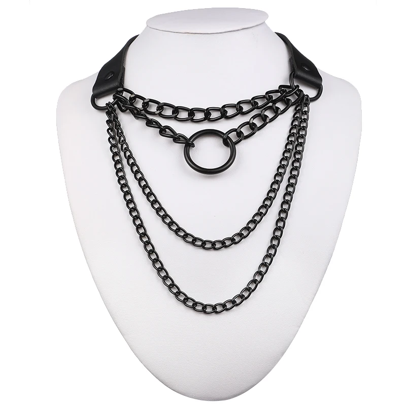 Egirl Choker Collar Lock Gothic Necklace Punk Goth Jewelry Harajuku Style  Black Chocker Emo Grunge Aesthetic Accessories - Buy 18k Gold Plated