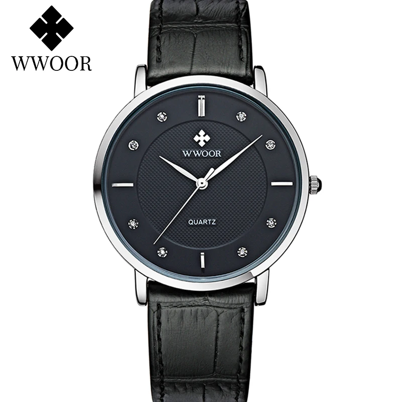 WWOOR 2022 Men Watch Top Brand Classic Luxury Leather Band Quartz Minimalist Sports Fashion Waterproof Wristwatches Reloj Hombre 4