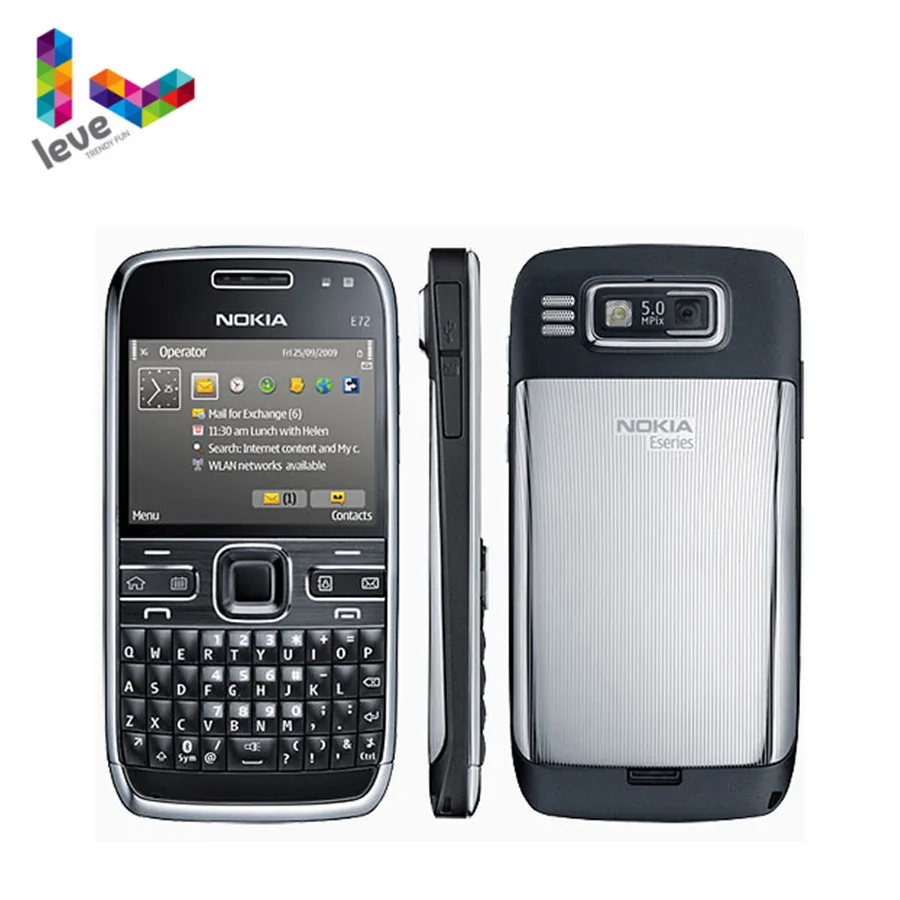 Original Nokia E72 Mobile Phone 3G Wifi 5MP Multi-Language Factory Unlocked Refurbished Cellphone NO Hebrew keyboard Original Nokia E72 Mobile Phone 3G Wifi 5MP Multi-Language Factory Unlocked Refurbished Cellphone NO Hebrew keyboard