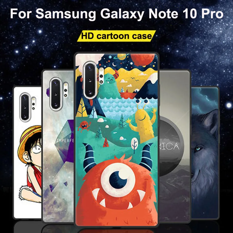 Для samsung Galaxy Note 10+ чехол милый мультяшный мягкий чехол для телефона samsung Note10+ Note 10 plus защитные чехлы
