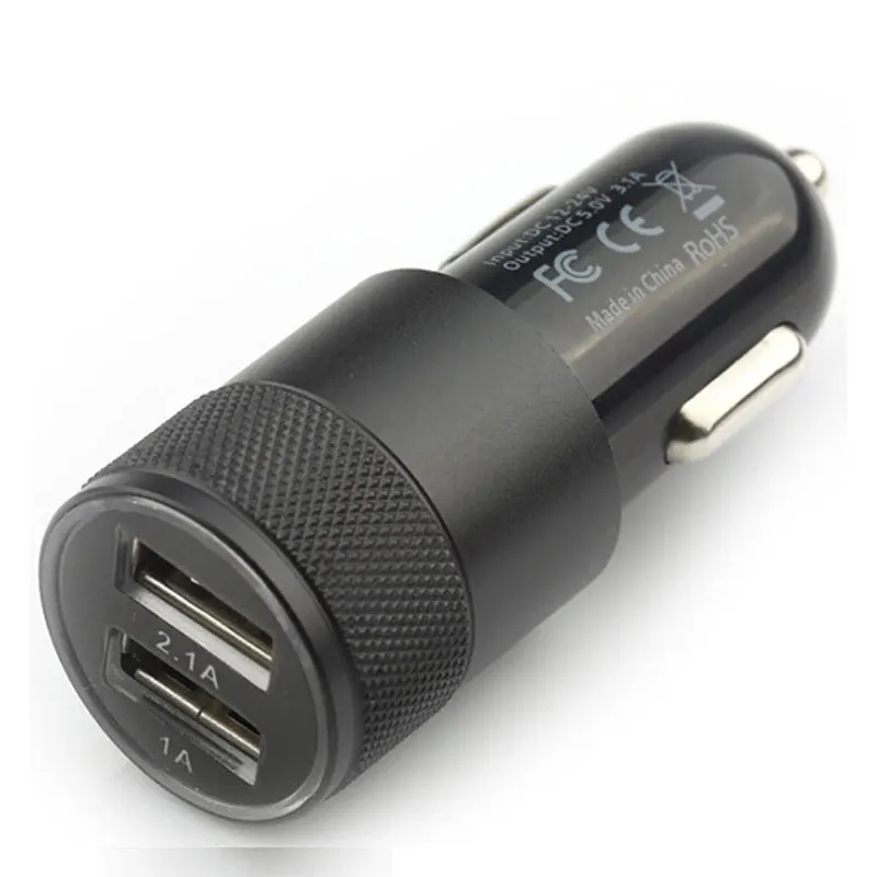 Универсальное автомобильное зарядное устройство 5 В/2 1 а с двумя USB-портами синяя