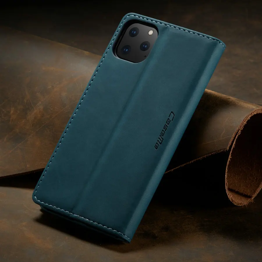 Кожаный чехол CaseMe для iPhone XR, чехол-книжка с застежкой, кошелек, дизайн карты, винтажная книга для iPhone 6 6S 7 8 Plus X XR XS 11 Pro Max