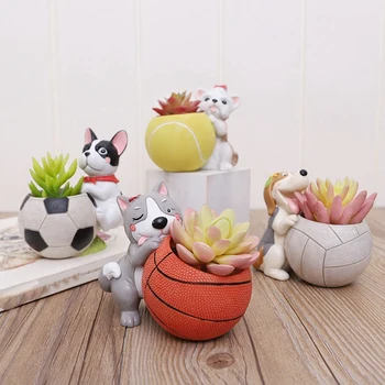 

Wang Xingren Stadium Resin Resin Fleshy Flower Pot Plant Landscape Flower Pot Flower Garden Decoration