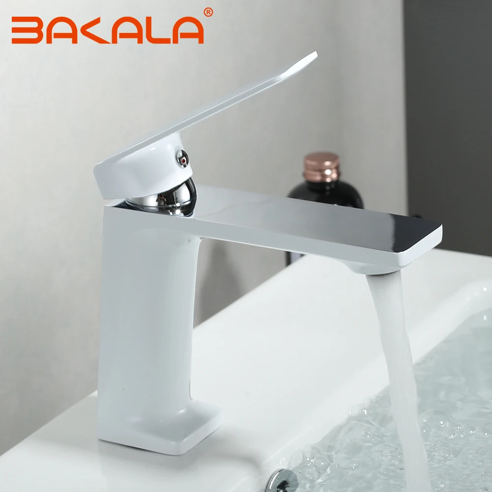 Кран для раковины BAKALA, кран для раковины, кран для раковины с одной ручкой, черный кран для раковины, кран для раковины, винтажный смеситель для горячей и холодной воды