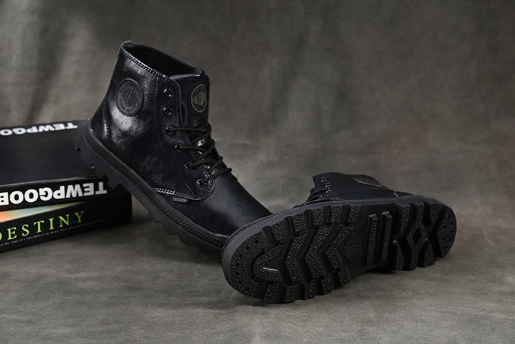 PALLADIUM Pampa одноцветное Ranger кроссовки TP Для мужчин высокие ботильоны удобные высококачественные повседневные мужские туфли на шнуровке Размеры; большие размеры 39-45