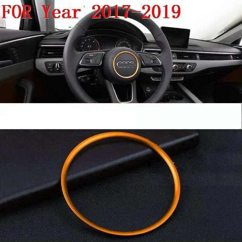 Steering Wheel Automobile Upgraded Chromium Auto Personalized Car Styling Modification Accessories Covers 17 18 19 FOR Audi A3