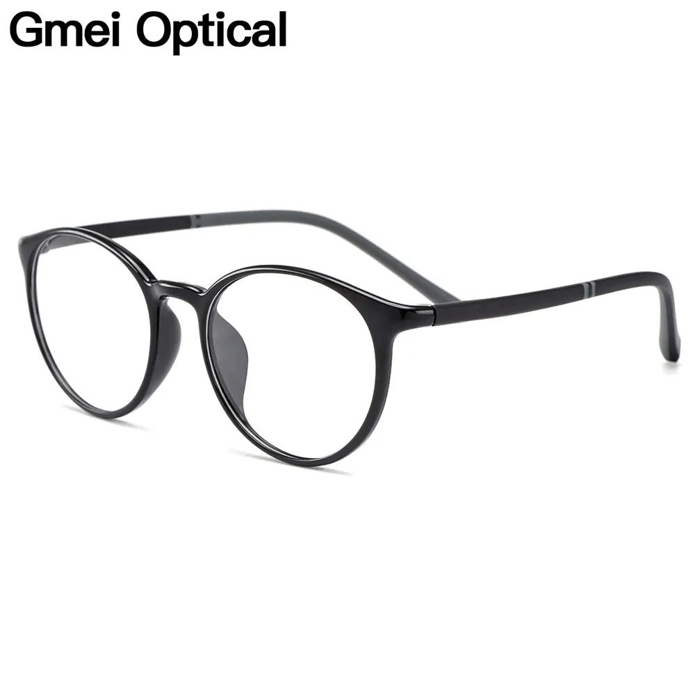 

Gmei Optical Ultralight TR90 Round Glasses Frame Women Prescription Eyeglasses Myopia Optical Frames Female Spectacles M2062