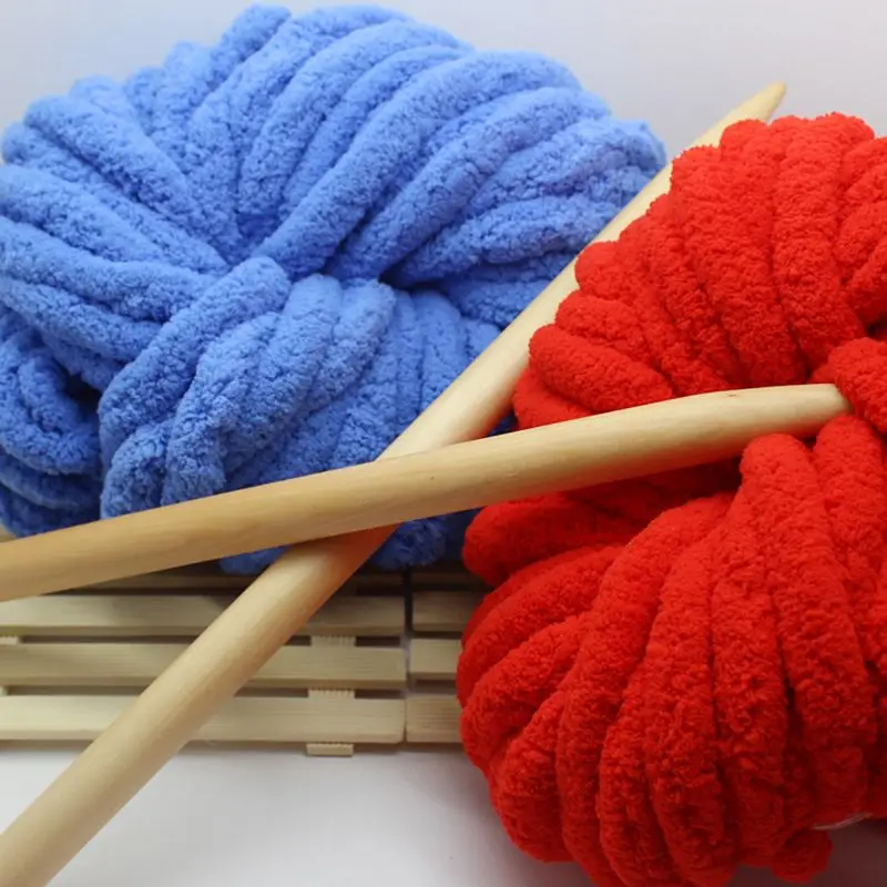 250 г супер мягкое теплое одеяло из синели пряжи DIY грубой шерсти пряжи вязание одеяло