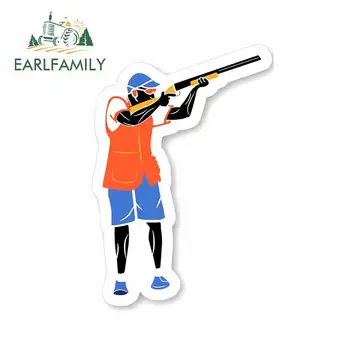 

EARLFAMILY 13cm x 8.8cm for The Hunter Shoots In Orange VAN Car Stickers Graffiti Sticker Anime Waterproof Vinyl Car Wrap Decal