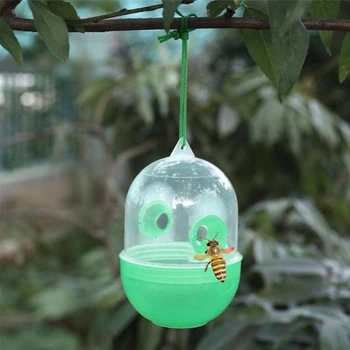 

Bee Trapper Pest Repeller Insect Killer Pest Reject Insects Flies Hornet Trap Catcher Hanging On Tree Garden Tools Drop Ship
