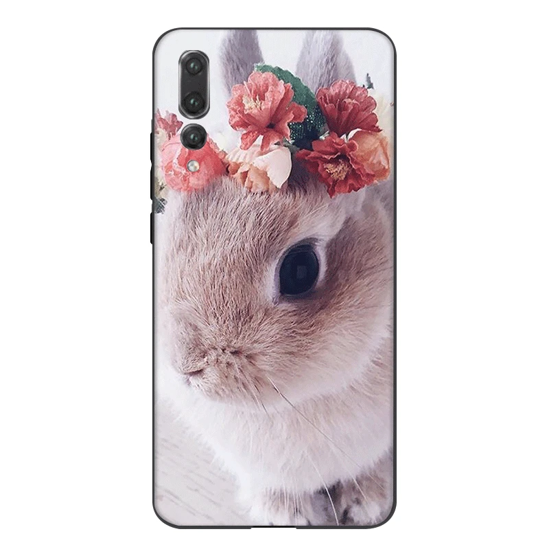Чехол для мобильного телефона из ТПУ для Honor 6A 7A 7X 7C 8X 8C 9X View 20 10 Lite Pro Cover Rabbit mouse Hamster