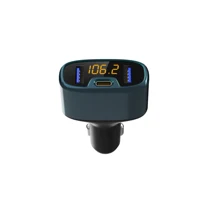 tf כרטיס מטען לרכב עם משדר FM Bluetooth Receiver אודיו נגן MP3 TF כרטיס U-דיסק לרכב Dual USB LED רכב טלפון מטען (5)