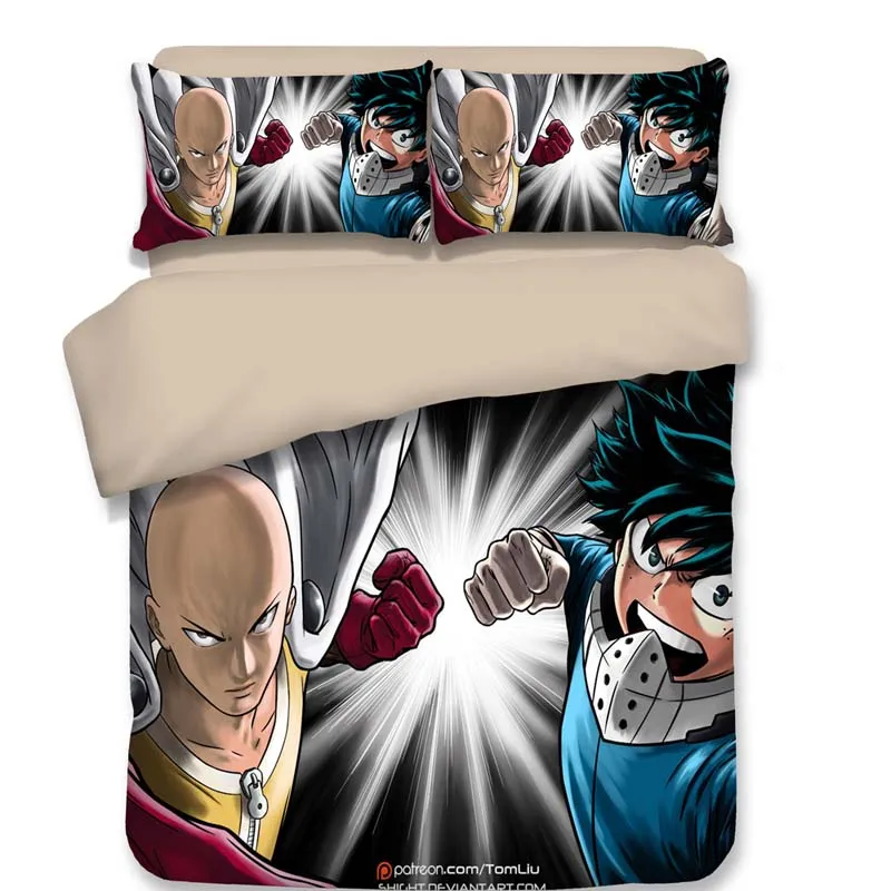 Постельный комплект ONE PUNCH MAN, мультяшный аниме, пододеяльники, 3D постельные принадлежности, королевские наволочки, Детские Мультяшные одеяла, постельные принадлежности, постельное белье s - Цвет: 11